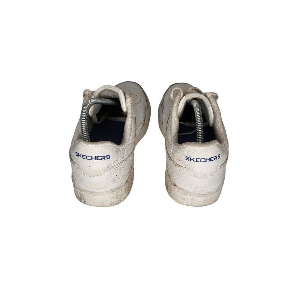 Skechers Tedder Sneakers Men Sz 10 White‎ Paysted Lace Up Walking Classic - Picture 3 of 8